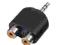 Adapter 2 x RCA F / 1 x 3,5mm Jack - Audio Service