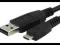 RJU8 NOWY KABEL USB AM / BM micro USB 5Pin 25cm FV