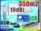 WZMACNIACZ ZASIĘGU GSM +YAGi 19dBi 350m2 wyśw. LCD
