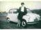 Samochód Auto - Fiat i kobieta lata 70/80