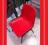 Krzesło MAXI Plastikowe Biuro Czerwone Biurowe MB