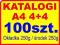 DRUK KATALOGÓW KATALOGI 4+4 100 sztuk