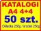 DRUK KATALOGÓW KATALOGI 4+4 50 sztuk