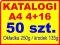 DRUK KATALOGÓW KATALOGI 4+16 50 sztuk