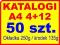 DRUK KATALOGÓW KATALOGI 4+12 50 sztuk
