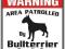 TABLICZKA UWAGA PIES - Bullterrier - WARNING !