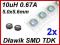 Dławik SMD 10uH 0.67A TDK 5x5.2x1.4mm [2szt] #B067