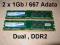 Pamięć 2x1Gb DDR2 Adata 667MHz Dual Gwar. Rok
