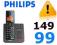 Telefon bezprzewodowy PHILIPS SE155 aut.sekretarka