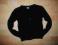F&amp;F śliczny czarny sweterek na guziczki 140