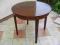 Okrągły,rozkładany mahoniowy stół lata60te,śr 90cm