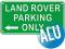 Tablica szyld LAND ROVER PARKING ONLY aluminiowa t