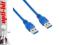 4World Kabel USB 3.0 AM-AM 1.0m niebieski