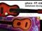 GITARA plastikowa 41cm METALOWE STRUNY ukulele