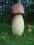 grzyb z drewna ozdoba do ogrodu DUŻY 50 cm
