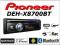 Radio SAMOCHODOWE PIONEER DEH-X8700BT - Bluetooth