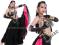 KOSTIUMY GOTHIC TRIBAL BELLY DANCE TANIEC BRZUCHA