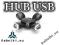 HUB USB 2.0 4-PORTY 2.0 regulacja portów UHB-CT01