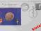 COIN FDC JP2 WIZYTA WEGRY 100 FORINT 1991