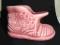 Figurka but, bucik, różowy