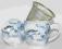 Kubek porcelanowy z zaparzaczem Tea Niebieski350ml