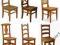 krzesła z drewna drewniane woskowane stylowe TANIO