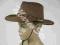 *MarcoStr*Nowy kapelusz kowboj cowboy 3-9 lat brąz