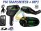 TRANSMITER CAR FM MP3 SD USB PILOT ZIELONY