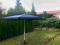Parasol ogrodowy 4m niebieski aluminiowy z korbką