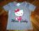 T-shirt Kitty NOWY szary Polska Firma 2 lata 92 cm