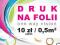 Druk na folia, folii OWV one way vision auta Cena!