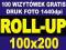 Roll-up rollup stand 100x200 JAKOŚĆ EXPRES W-wa