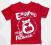 GEORGE czerwony t'shirt ENGLAND 18/24m-cy