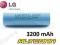 LG AKUMULATOR 18650 Li-ion 3200 mAh 3,67V PROMOCJA