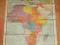 Stara wielka niemiecka mapa Afryka Afryki 1941 rok