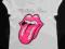 H&amp;M srebrny napis ROLLING STONES 13/14lat