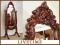 MEBLE STYLOWE - LUSTRO stojące uchylne mahoń 78217