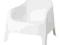 IKEA WYPOCZYNEK SKARPO Fotel ogrodowy biały Seri85
