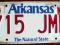 ARKANSAS - tablica rejestracyjna z USA