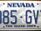 NEVADA - tablica rejestracyjna z USA