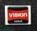 101 Naklejka AMD VISION 19x16mm
