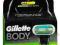 Gillette BODY 4 szt wymiennych głowic oryginalne