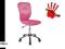 Fotel krzesło obrotowe do biurka Q037 różowe