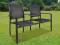 40838 vidaXL Metalowe krzesła ogrodowe z mini stol