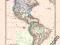 AMERYKA MAPA MIEDZIORYT 1874 r. oryginał