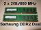 Pamięć 2x2Gb DDR2 Samsung 800MHz Dual Gwar. Rok