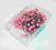 Szpilki perłowe krawieckie 22mm 100 szt. różowe