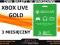 XBOX LIVE GOLD 3 MIESIĄCE w 5min* XBOX360 lub ONE