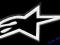 ALPINESTARS logo białe TERMO naszywka od MOTOHAFT