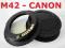 Adapter CANON - M42 POTWIERDZENIE OSTROŚCI +DEKIEL